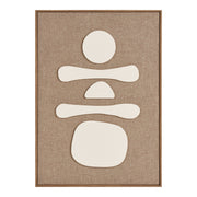 Diva Relief Wanddecoratie - Relief-wanddecoratie, bruin/beige, Nr. 1 50x70 cm