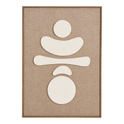 Diva Relief Wanddecoratie - reliëf wanddecoratie, bruin/beige, nr. 2 50x70 cm