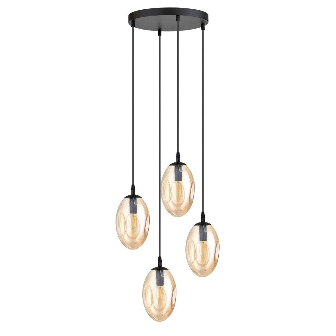 Hanglamp - ASTRAL 4 BL PREMIUM HONINGKLEURIG