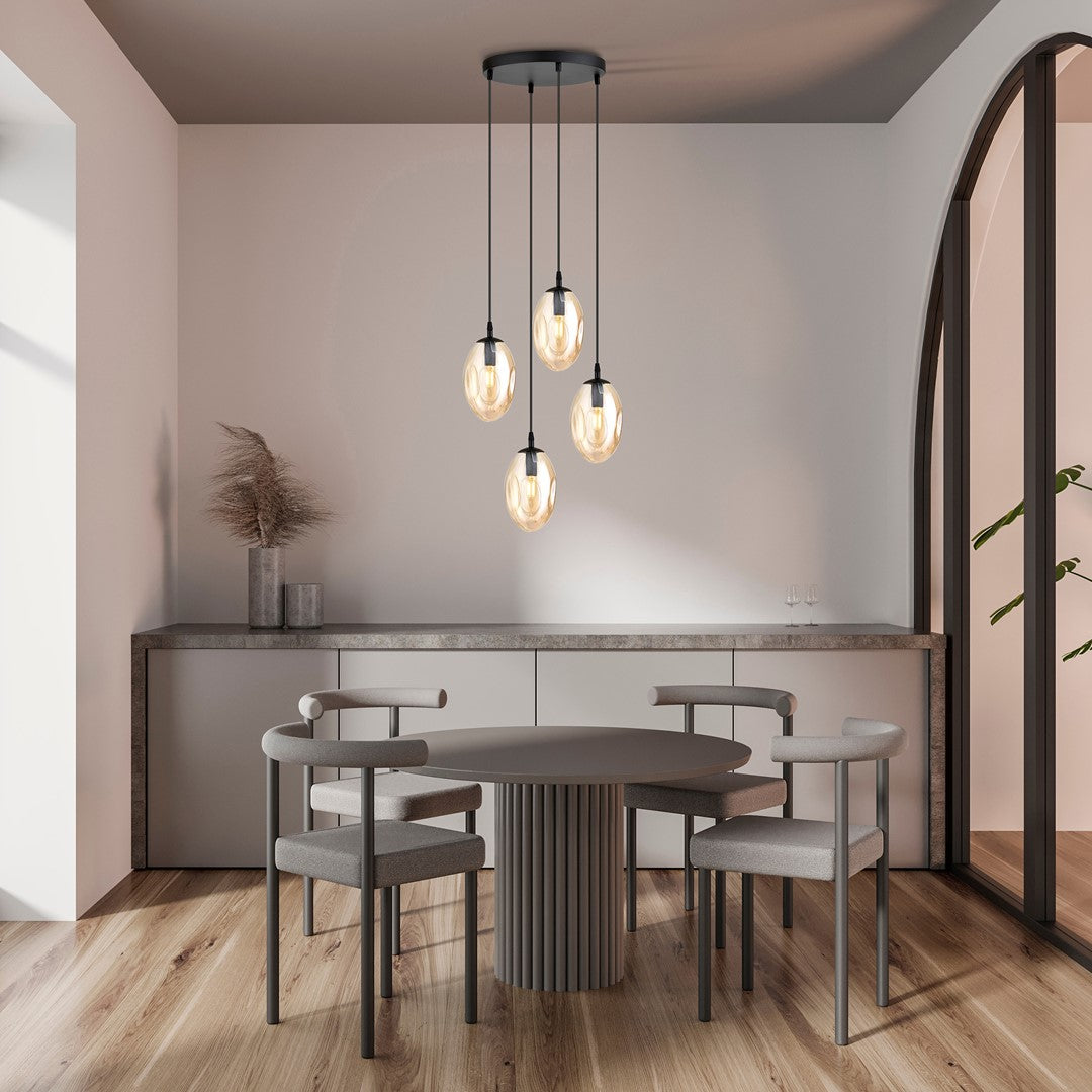 Hanglamp - ASTRAL 4 BL PREMIUM HONINGKLEURIG