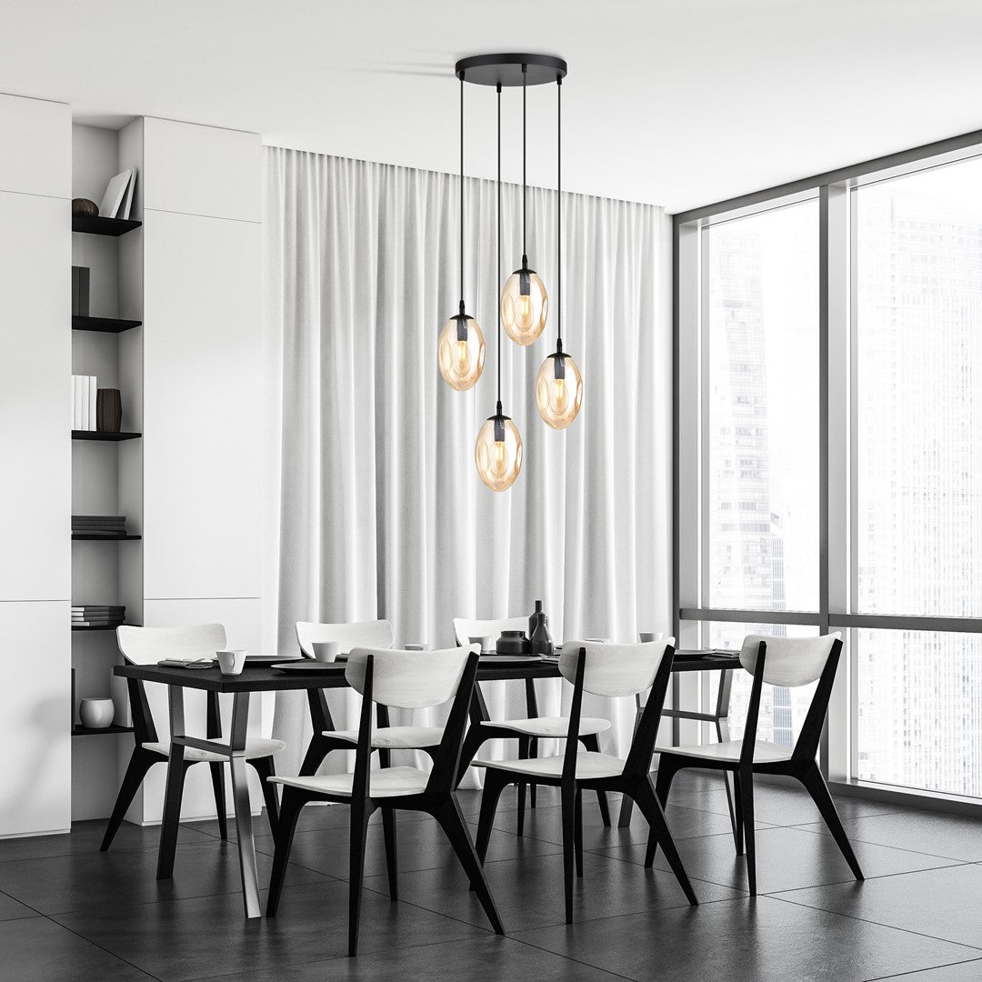 Hanglamp - ASTRAL 4 BL PREMIUM HONINGKLEURIG