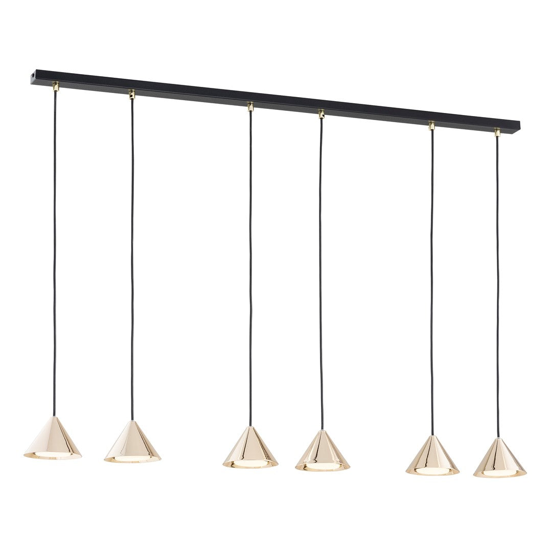 Hanglamp - ELIT 6 BL GOUD