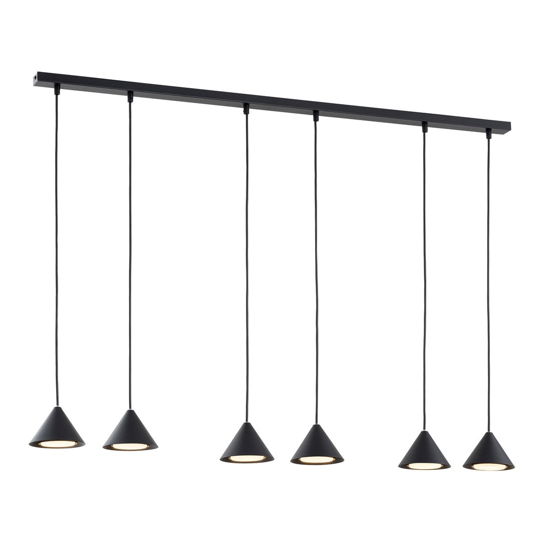 Hanglamp - ELIT 6 ZWART
