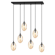 Hanglamp - ASTRAL 6 BL HONINGKLEURIG