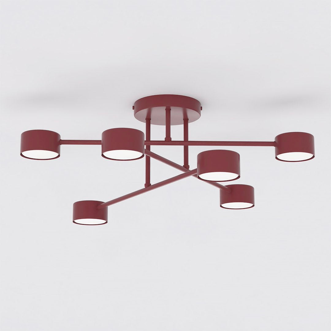 Plafondlamp - HALO 6 BORDEAUX