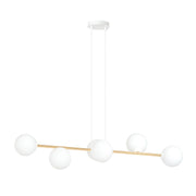 Hanglamp - GRAVITY 6 WITGOUD