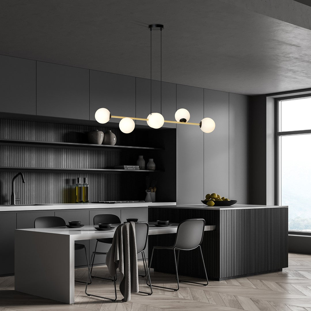 Hanglamp - GRAVITY 6 BL OPAAL