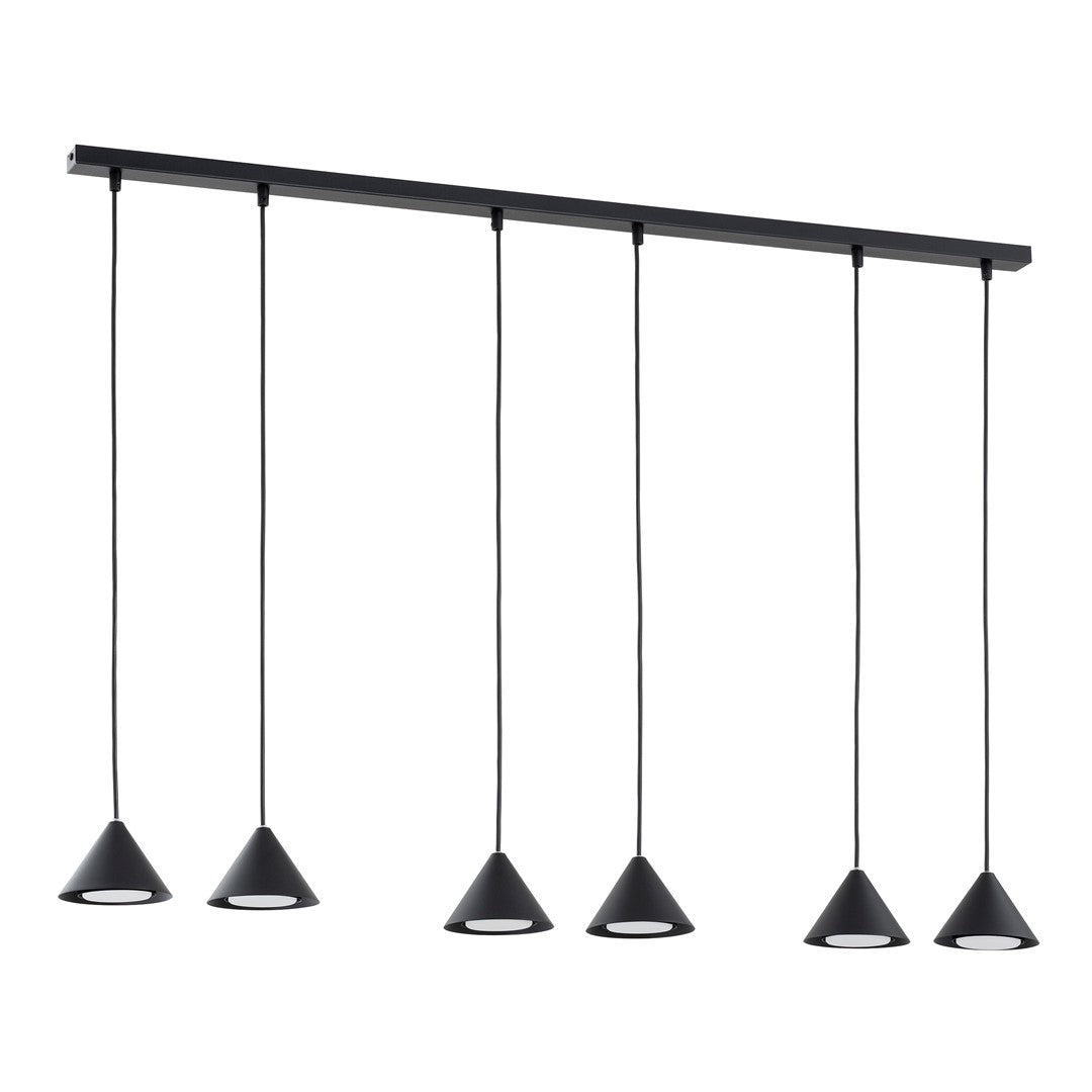 Hanglamp - ELIT 6 ZWART