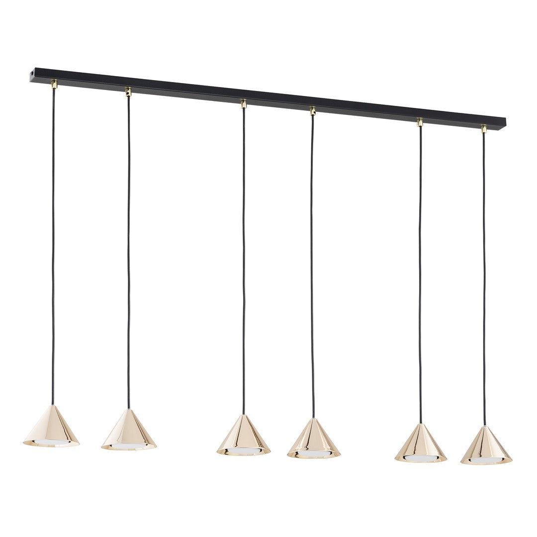 Hanglamp - ELIT 6 BL GOUD
