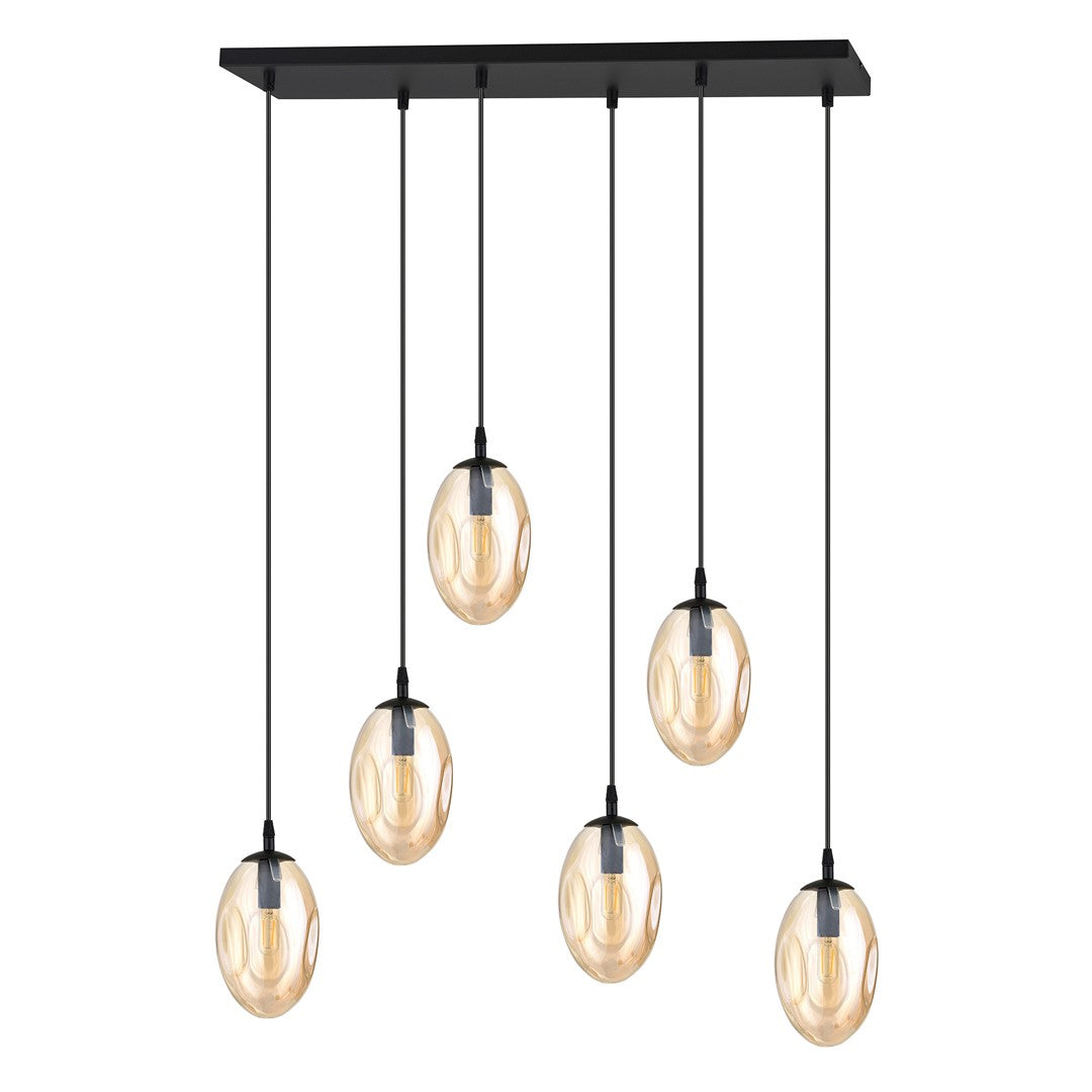 Hanglamp - ASTRAL 6 BL HONINGKLEURIG