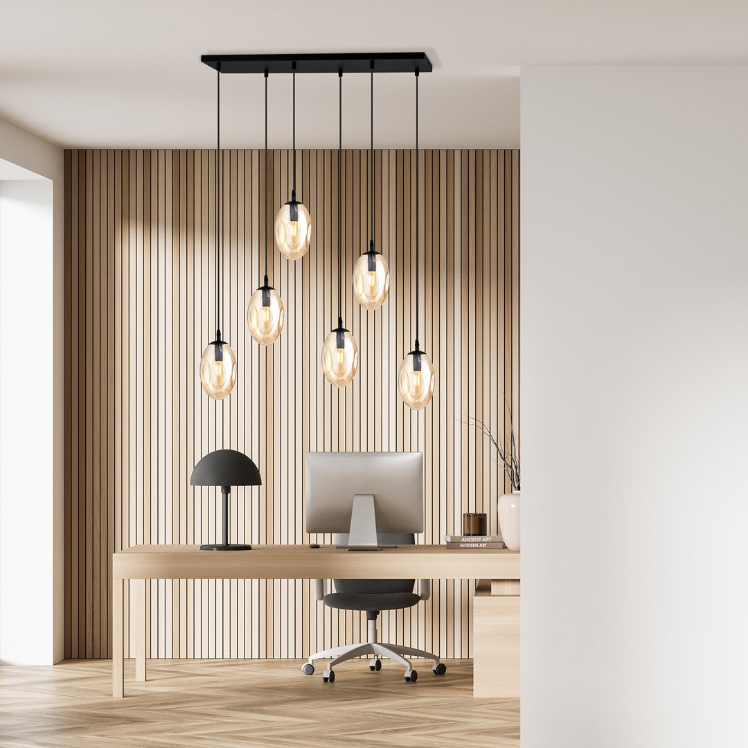 Hanglamp - ASTRAL 6 BL HONINGKLEURIG