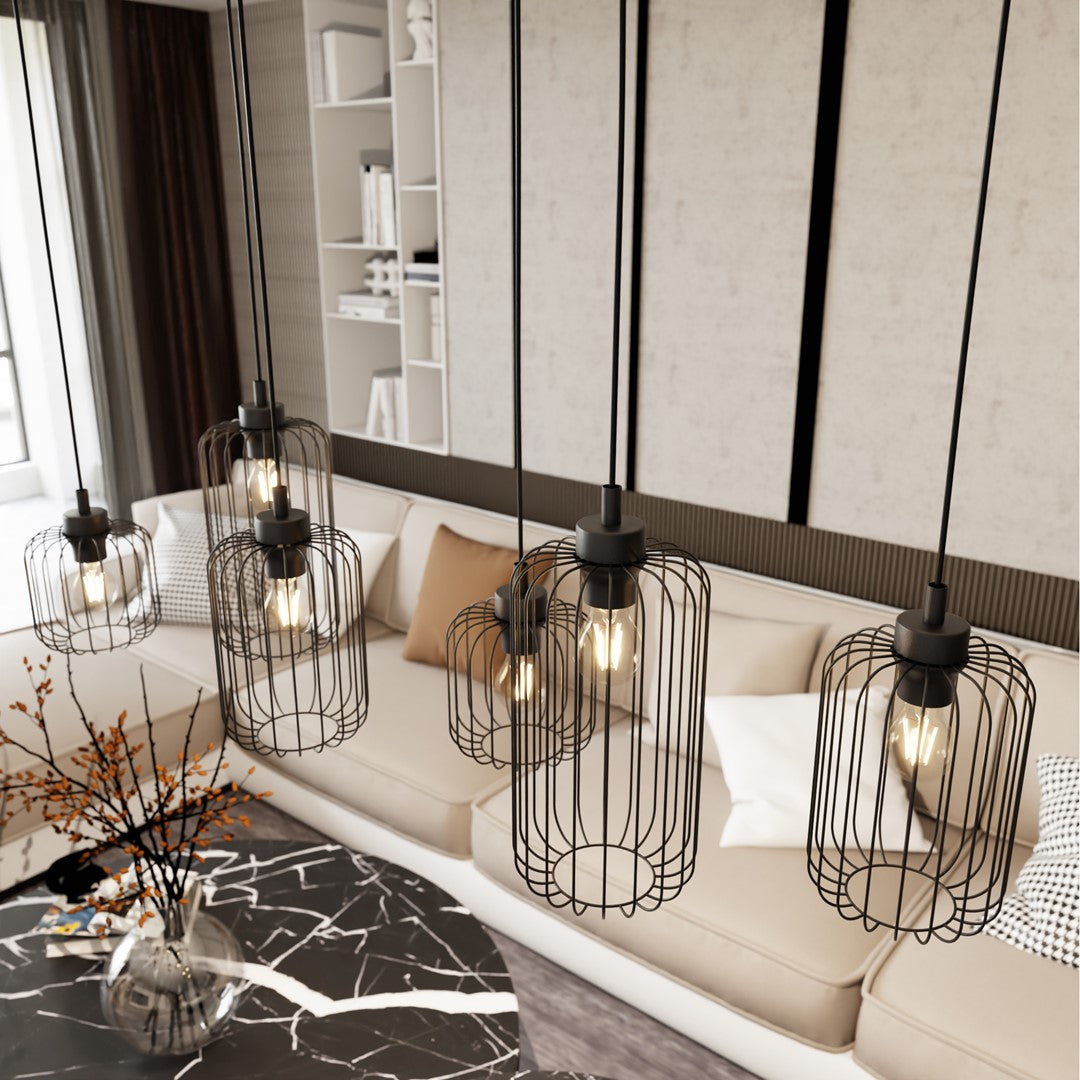 Hanglamp - VANDER 6 blauw