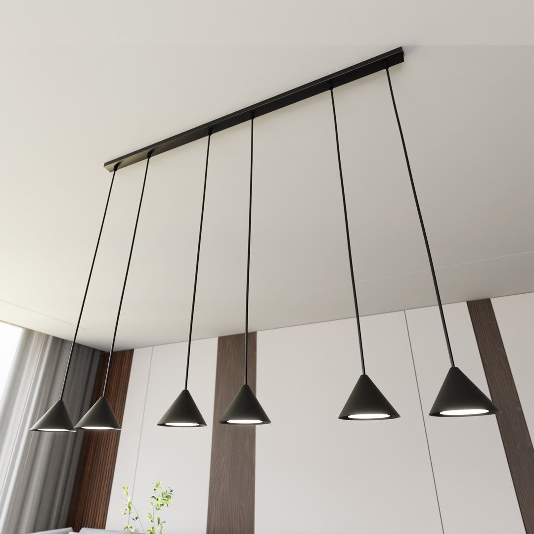 Hanglamp - ELIT 6 ZWART
