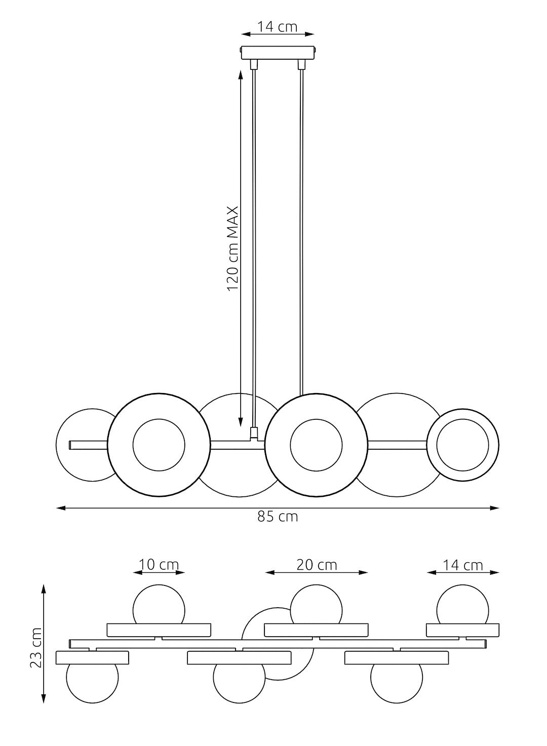Hanglamp - MODEL 6 BL GRIJS