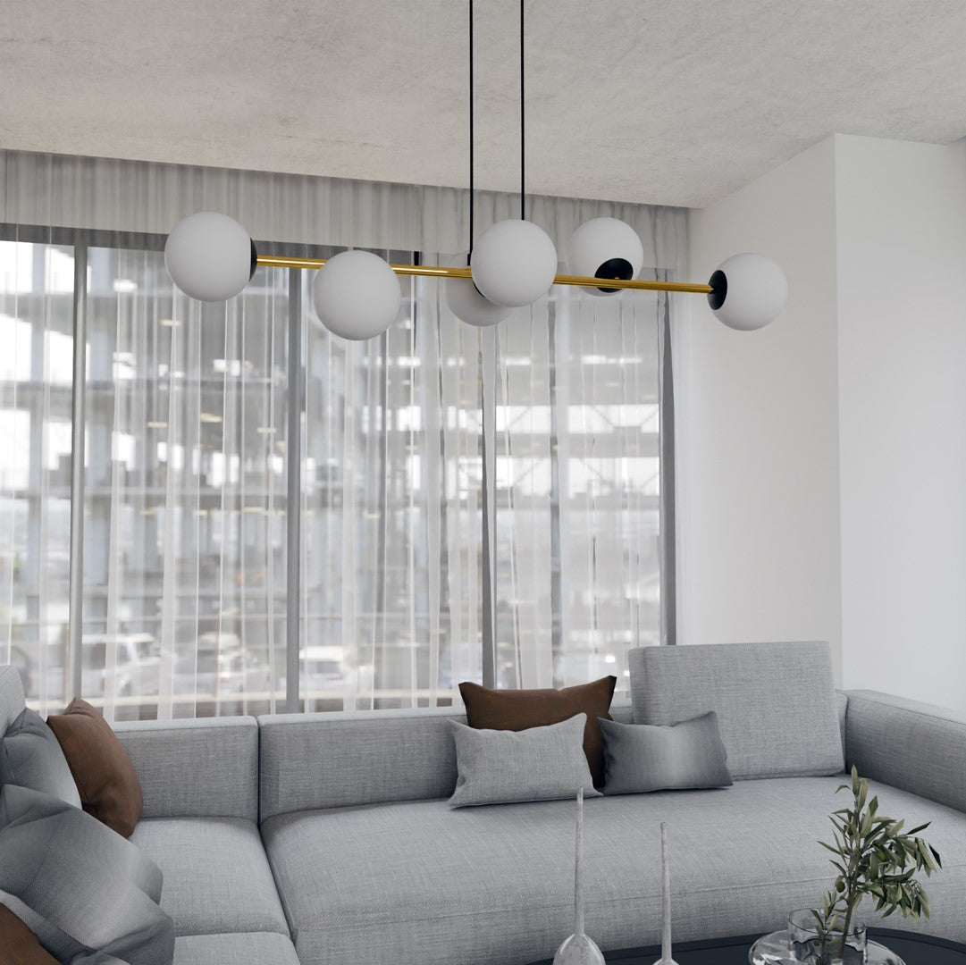 Hanglamp - GRAVITY 6 BL OPAAL