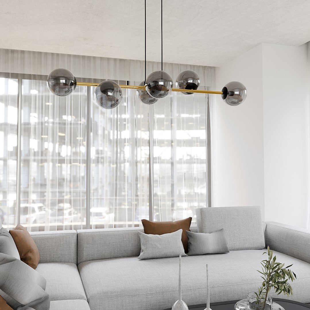Hanglamp - GRAVITY 6 BL GRAFIET