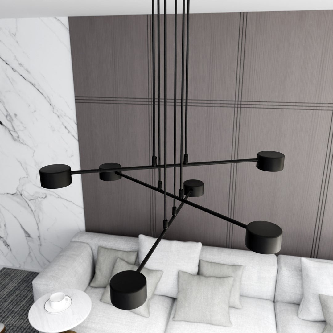 Hanglamp - MODUS 6 ZWART