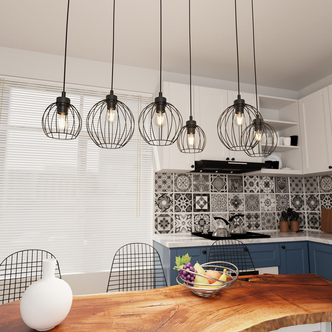 Hanglamp - NANDO 6 BL