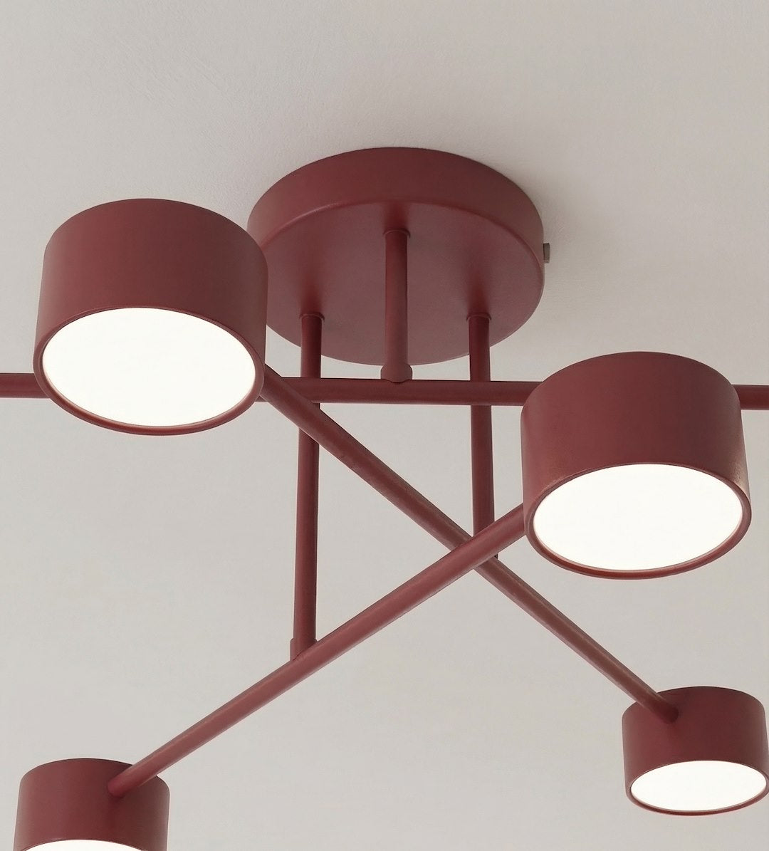Plafondlamp - HALO 6 BORDEAUX