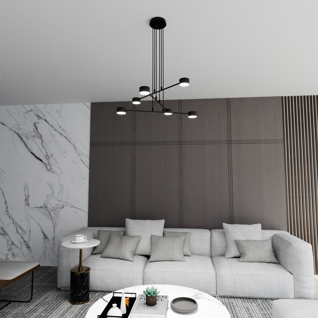 Hanglamp - MODUS 6 ZWART