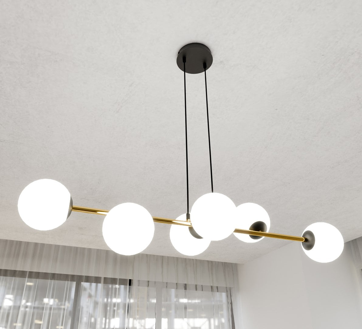 Hanglamp - GRAVITY 6 BL OPAAL