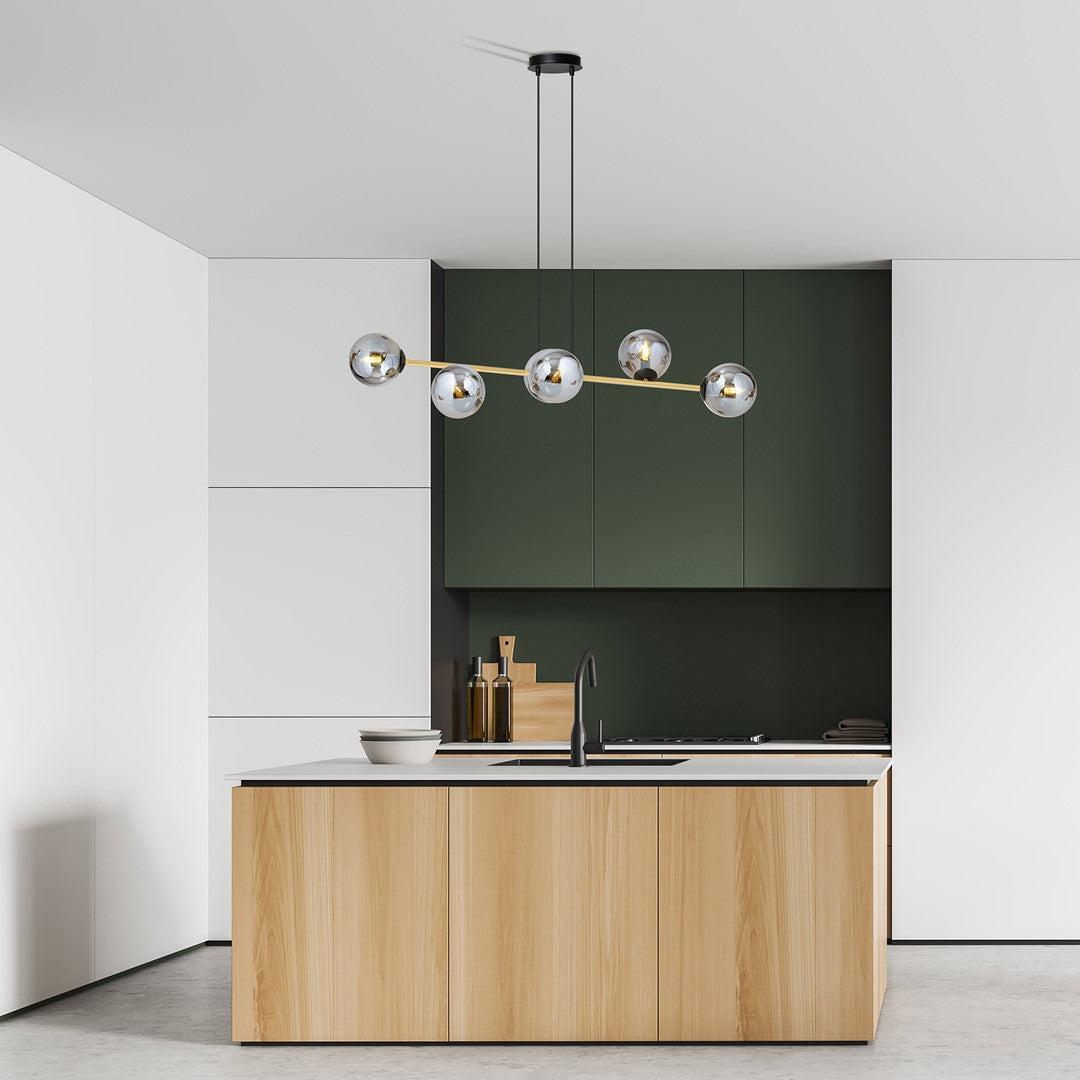 Hanglamp - GRAVITY 6 BL GRAFIET