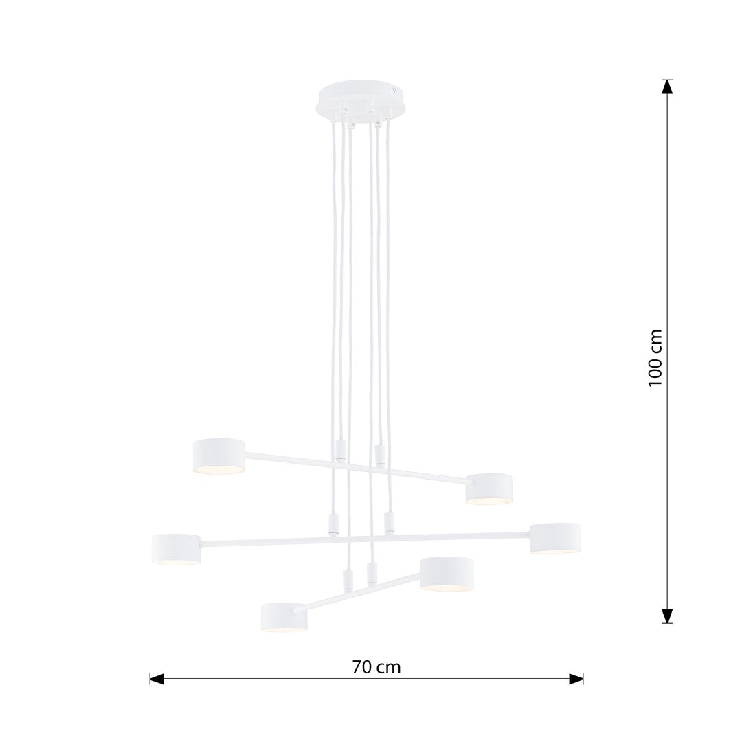 Hanglamp - MODUS 6 WIT