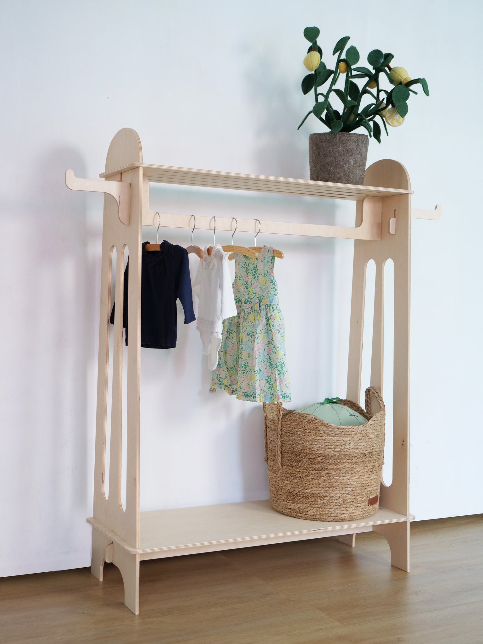 Easyclick Kinderkledingrek Rome, hout