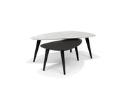 Salontafel SWITCH-DION - 130x70 niervormig marmer 40H