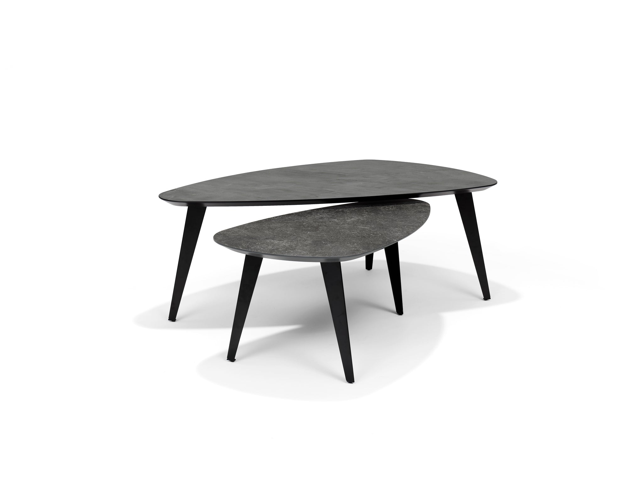 Salontafel SWITCH-DION - 95 x 55 cm, niervorm, Orleans, 40 cm hoog