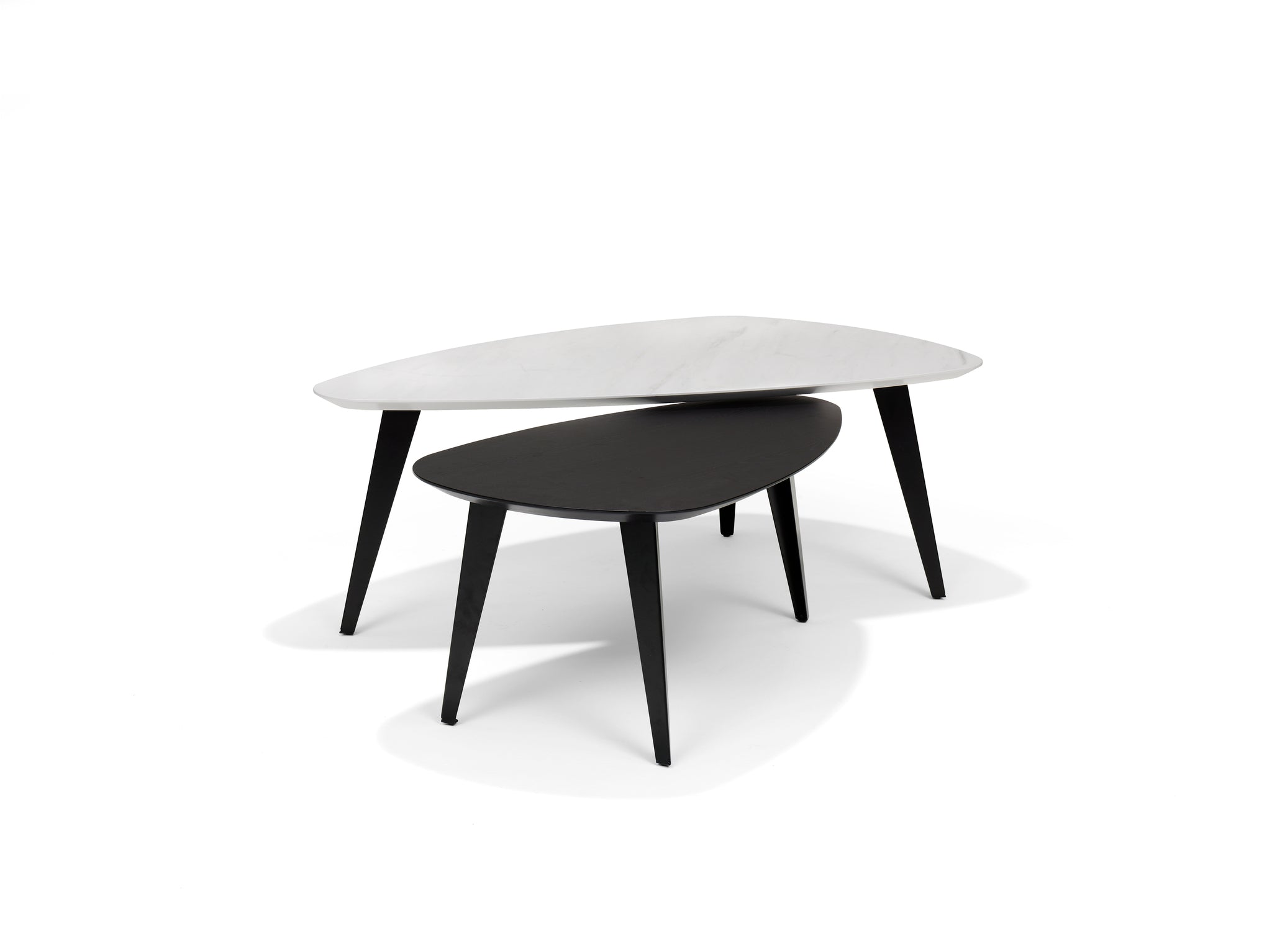 Salontafel SWITCH-DION - 130x70 Niervorm Marmer 45 cm