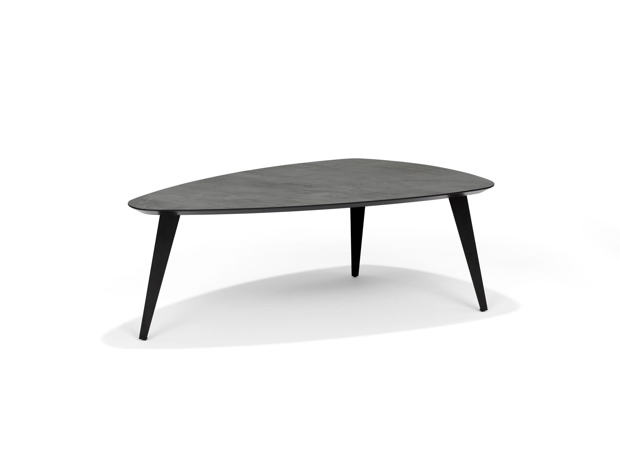 Salontafel SWITCH-DION - 130x70 Niervorm Leisteen 45H