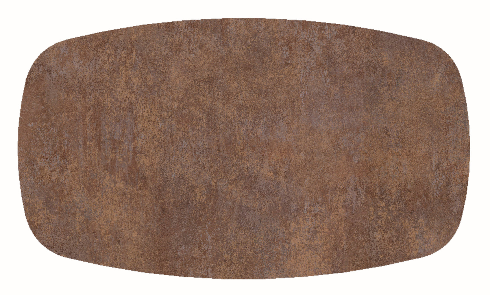 Basis eetkamertafel Deens ovaal 240x110 HPL1 Ferro brons + TM05