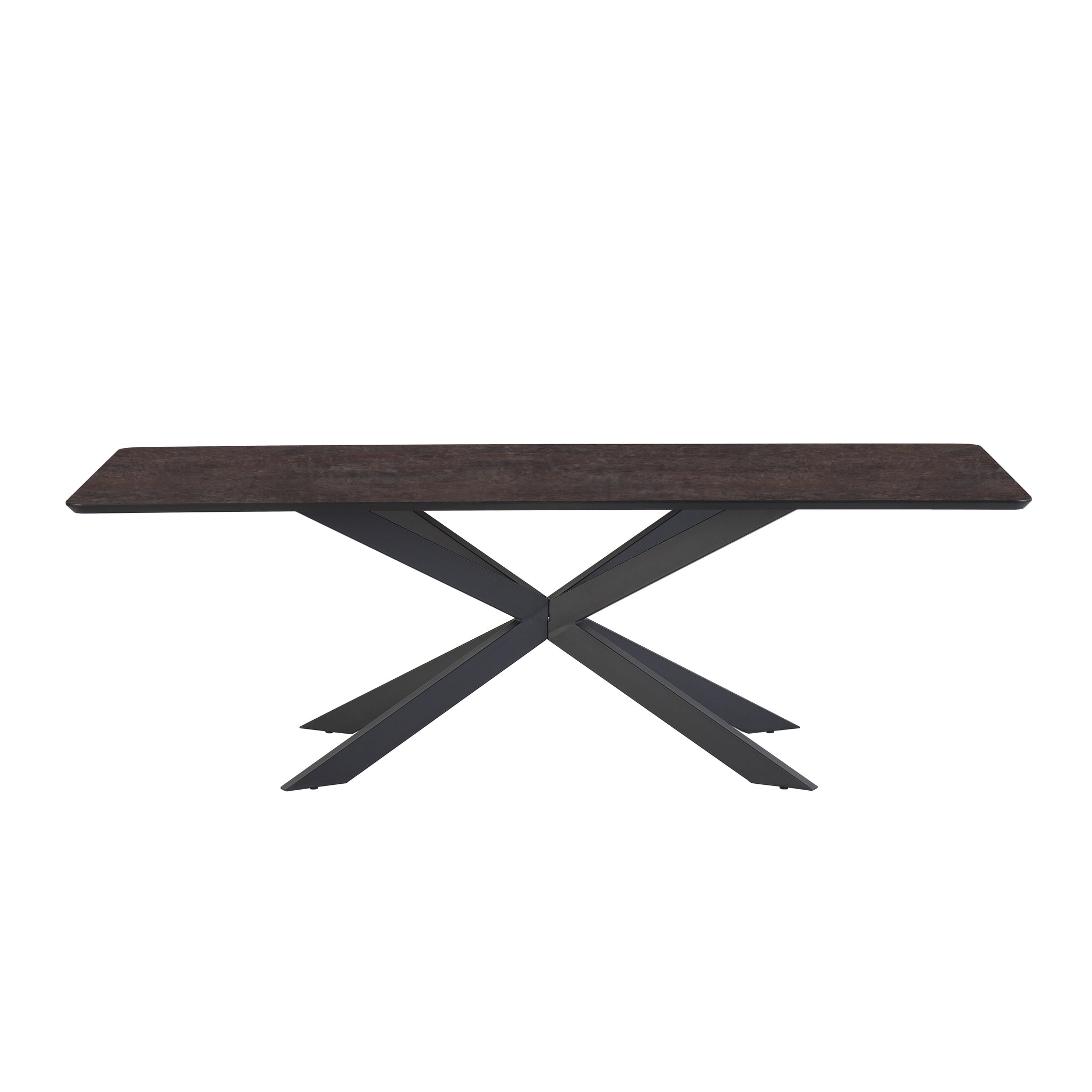 Eettafel Solar 190x100 Rechthoek HPL Ferro Lava 25 mm