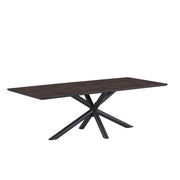 Eettafel Sirius 190 x 100 Rechthoek HPL Ferro Lava 25 mm