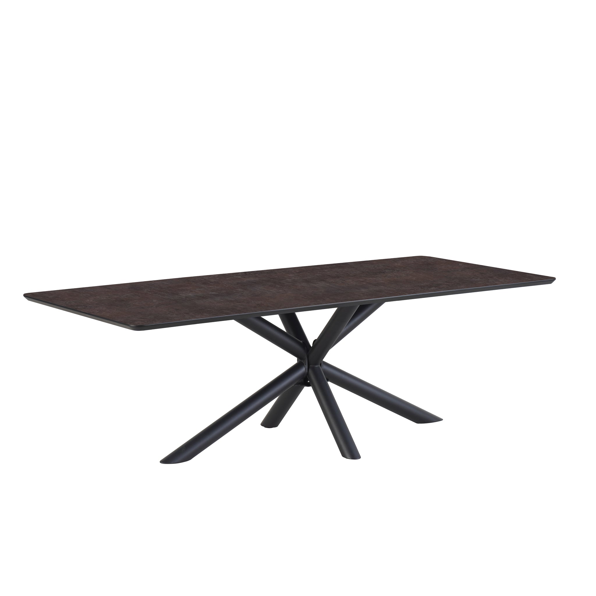 Eettafel Sirius 190 x 100 Rechthoek HPL Ferro Lava 25 mm
