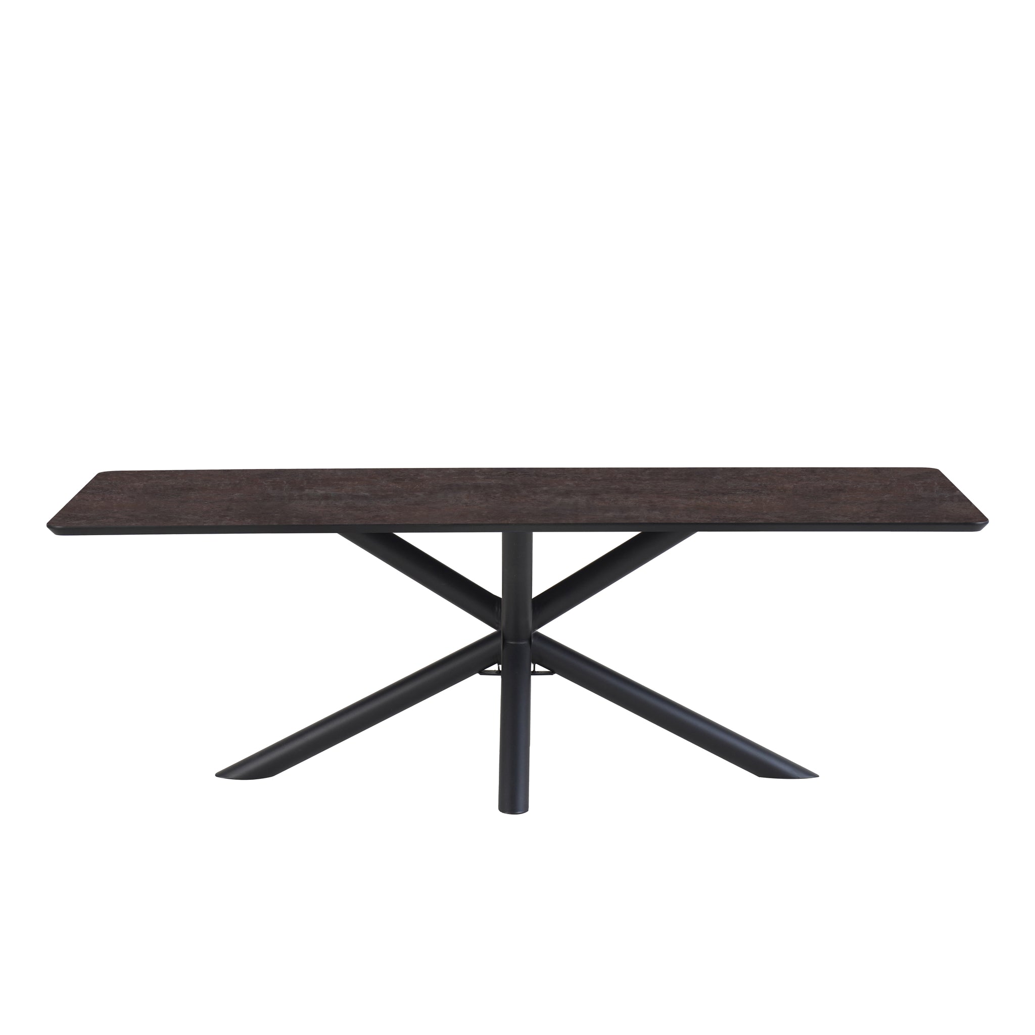 Eettafel Sirius 190 x 100 Rechthoek HPL Ferro Lava 25 mm