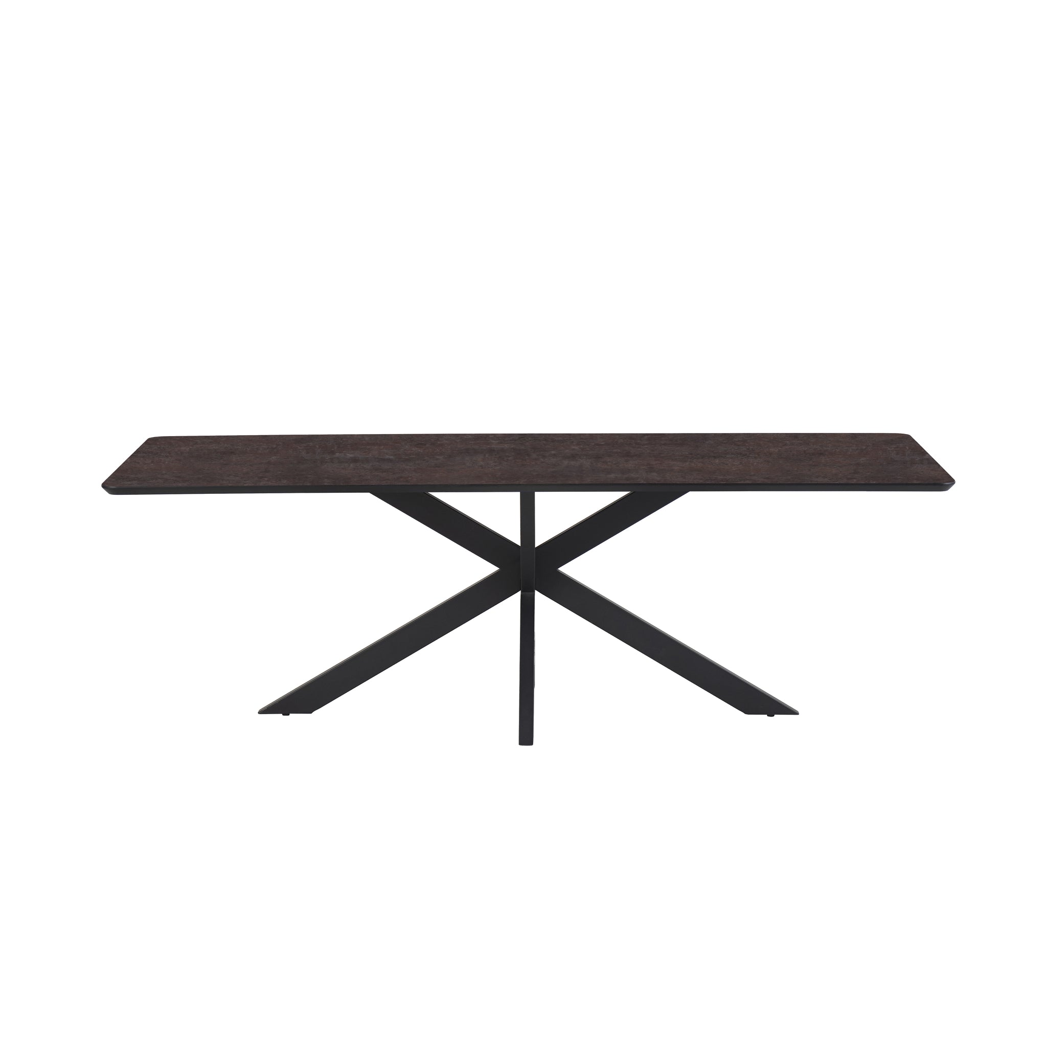 Eettafel Star 190x100 Rechthoek HPL Ferro Lava 25 mm