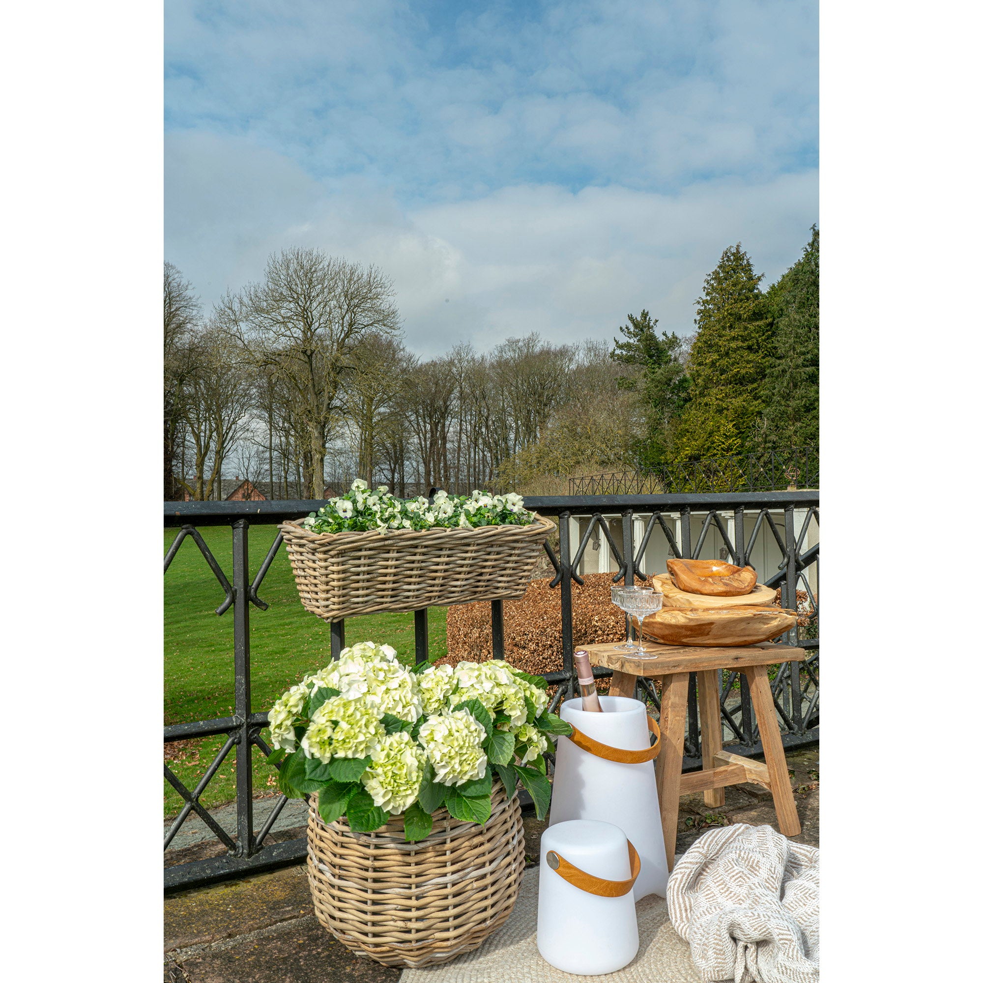 Bristol LED-lamp - met band, oplaadbaar, wit