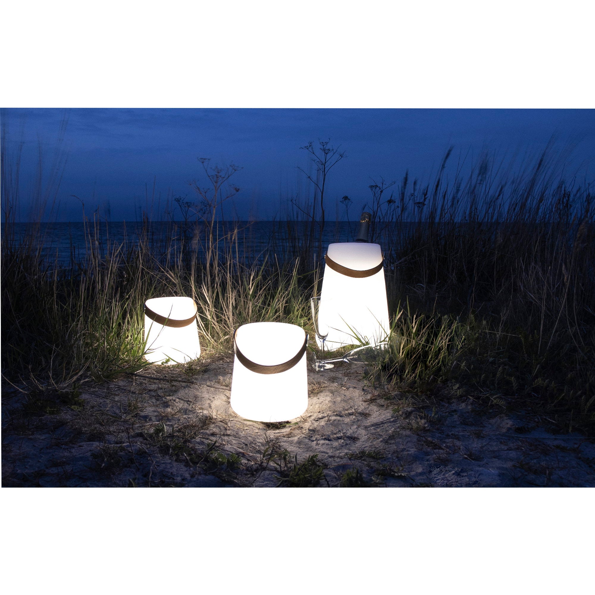 Bristol LED-lamp - met band, oplaadbaar, wit