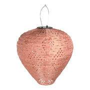 Greatham LED-lantaarn - lantaarn, oplaadbaar met geïntegreerd zonnepaneel, roze