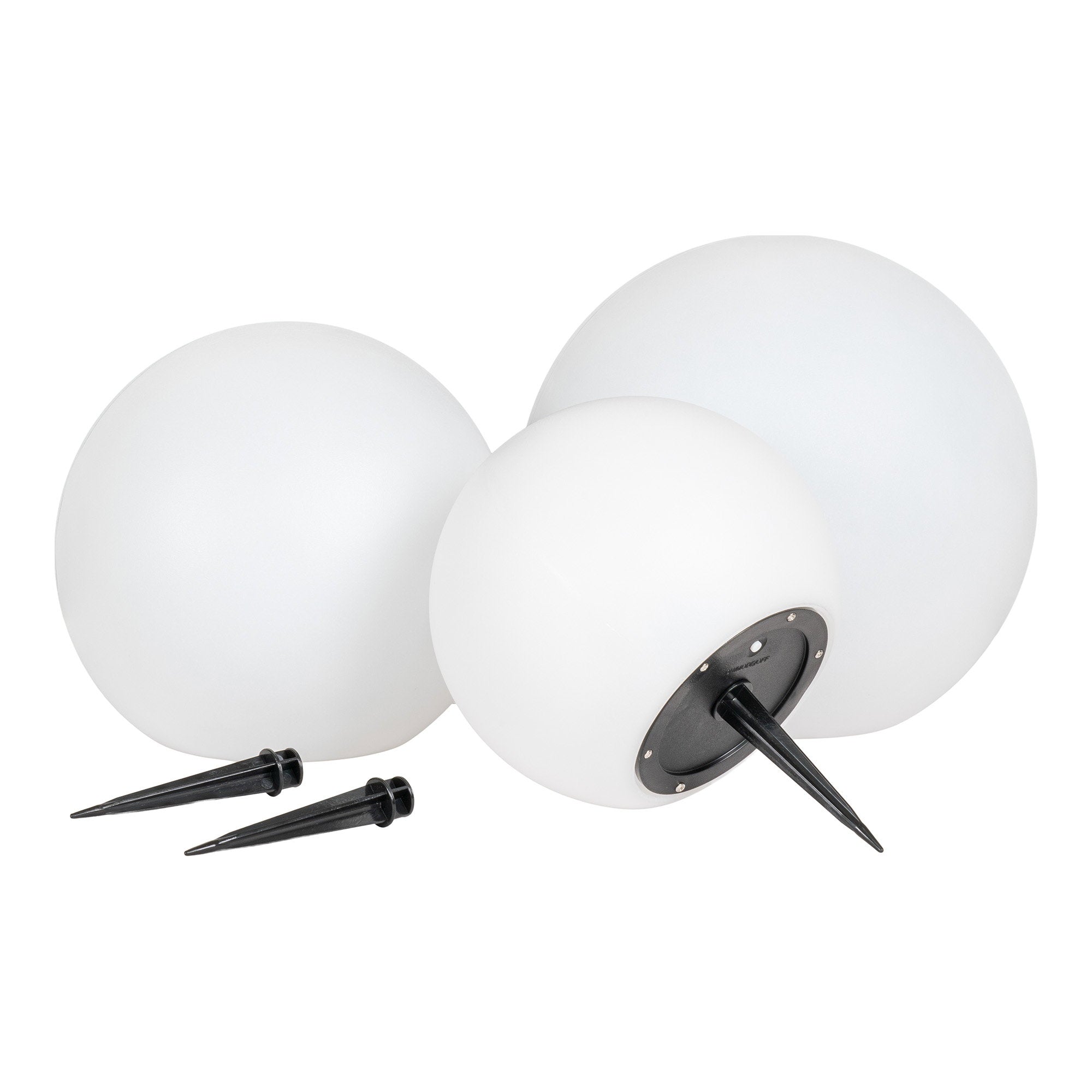 Lifton LED-lamp - oplaadbare lamp met geïntegreerd zonnepaneel, wit, set van 3