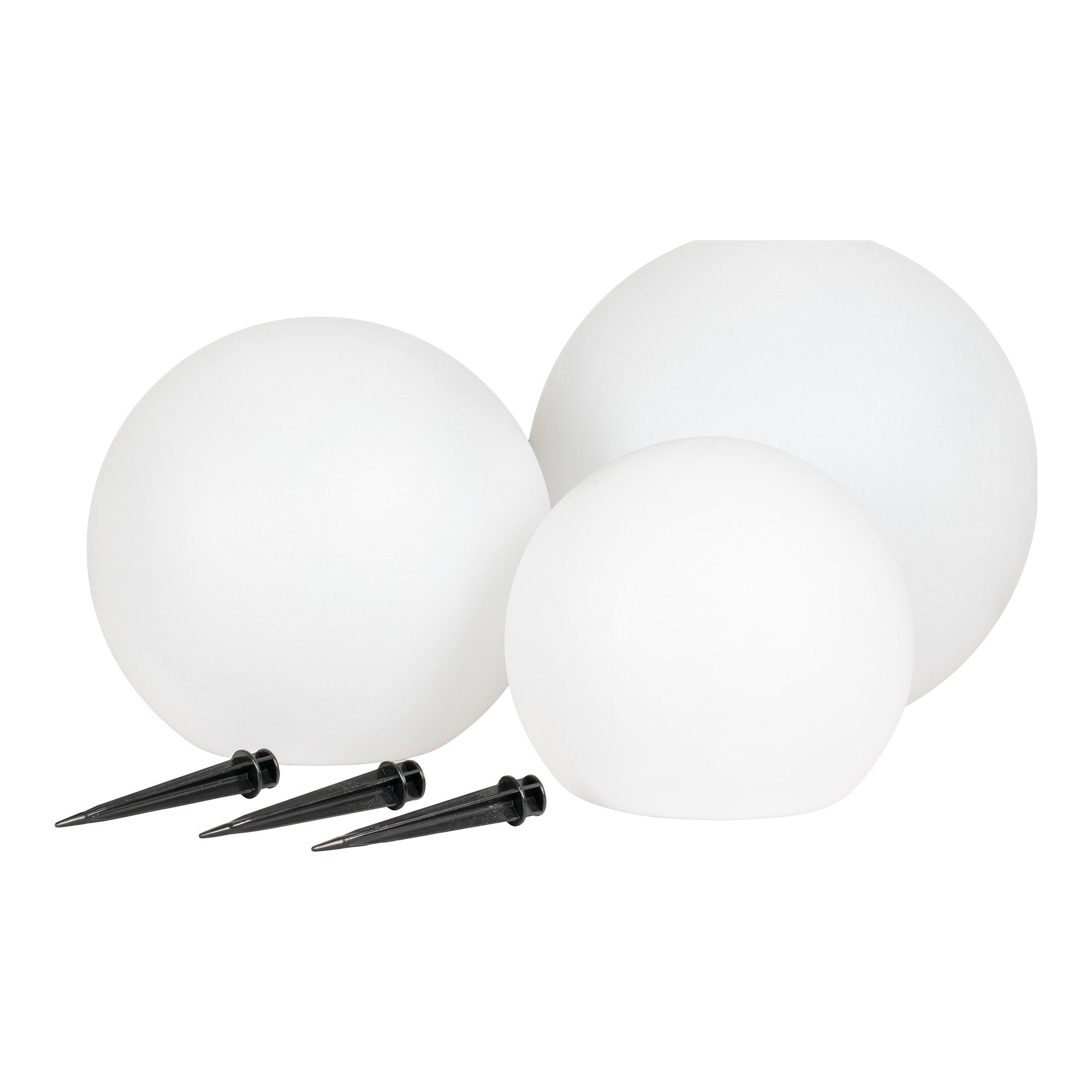 Lifton LED-lamp - oplaadbare lamp met geïntegreerd zonnepaneel, wit, set van 3