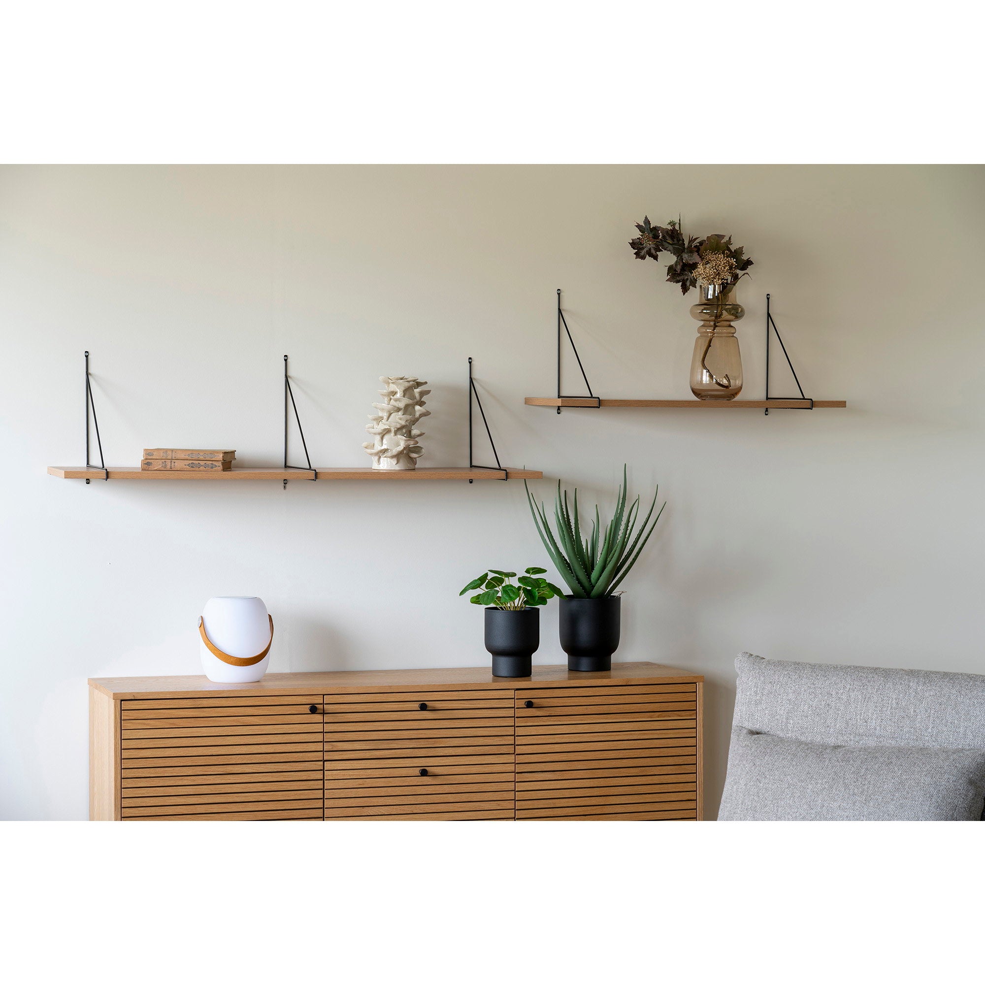 Cardiff LED-lamp - met draagriem, Bluetooth-luidspreker, oplaadbaar, wit
