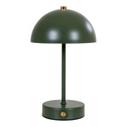 Holt Tafellamp - Tafellamp, oplaadbaar, metaal, groen/messing