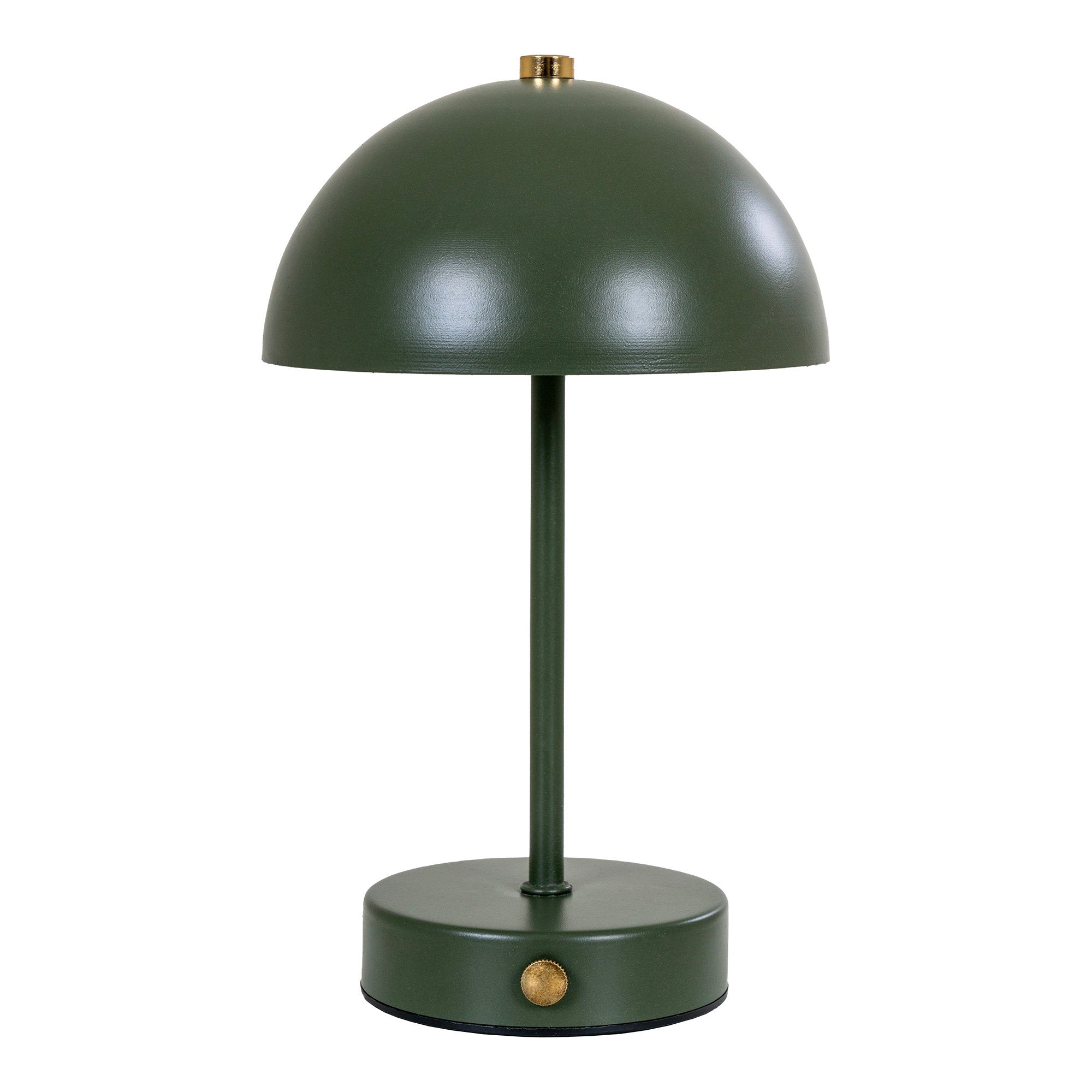 Holt Tafellamp - Tafellamp, oplaadbaar, metaal, groen/messing
