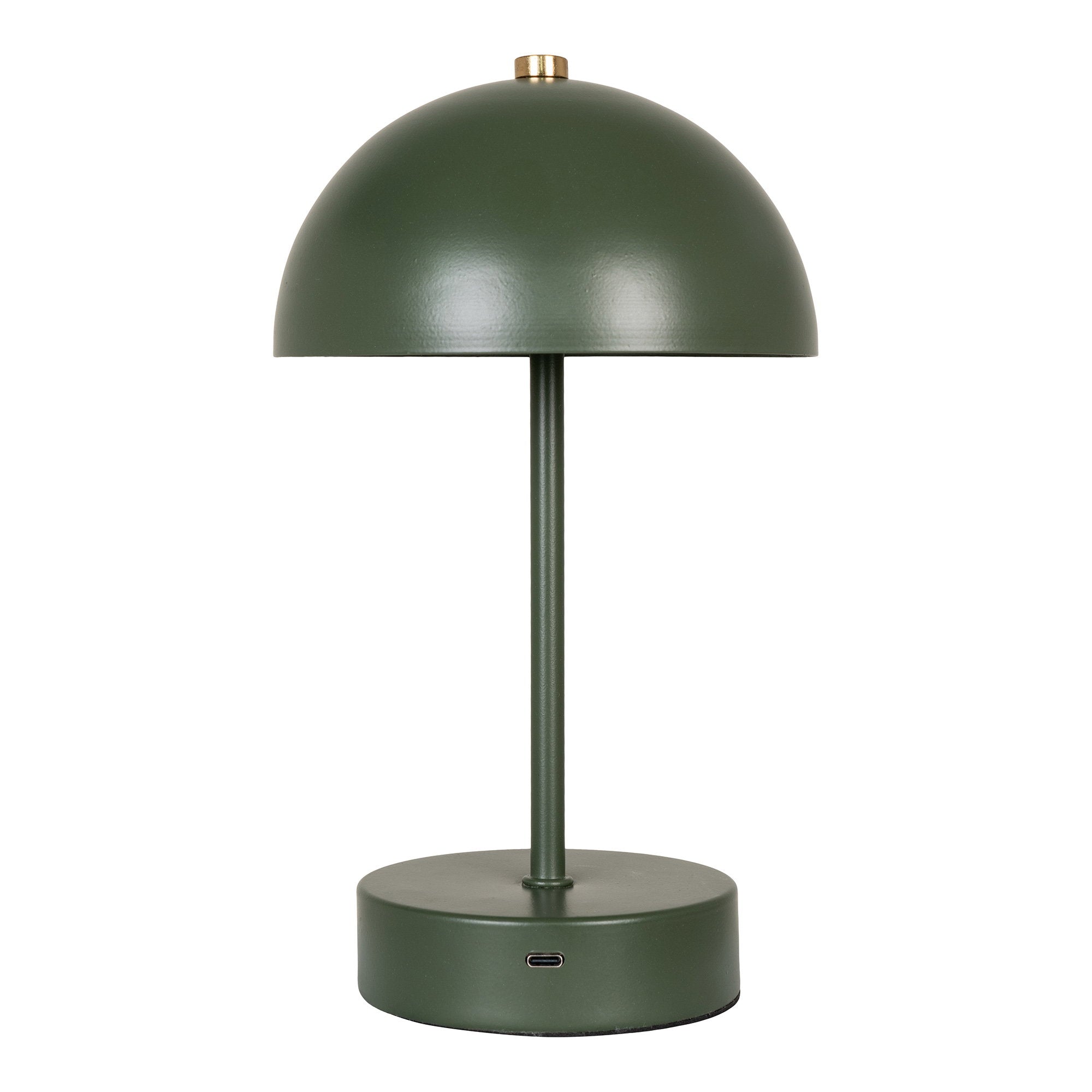 Holt Tafellamp - Tafellamp, oplaadbaar, metaal, groen/messing