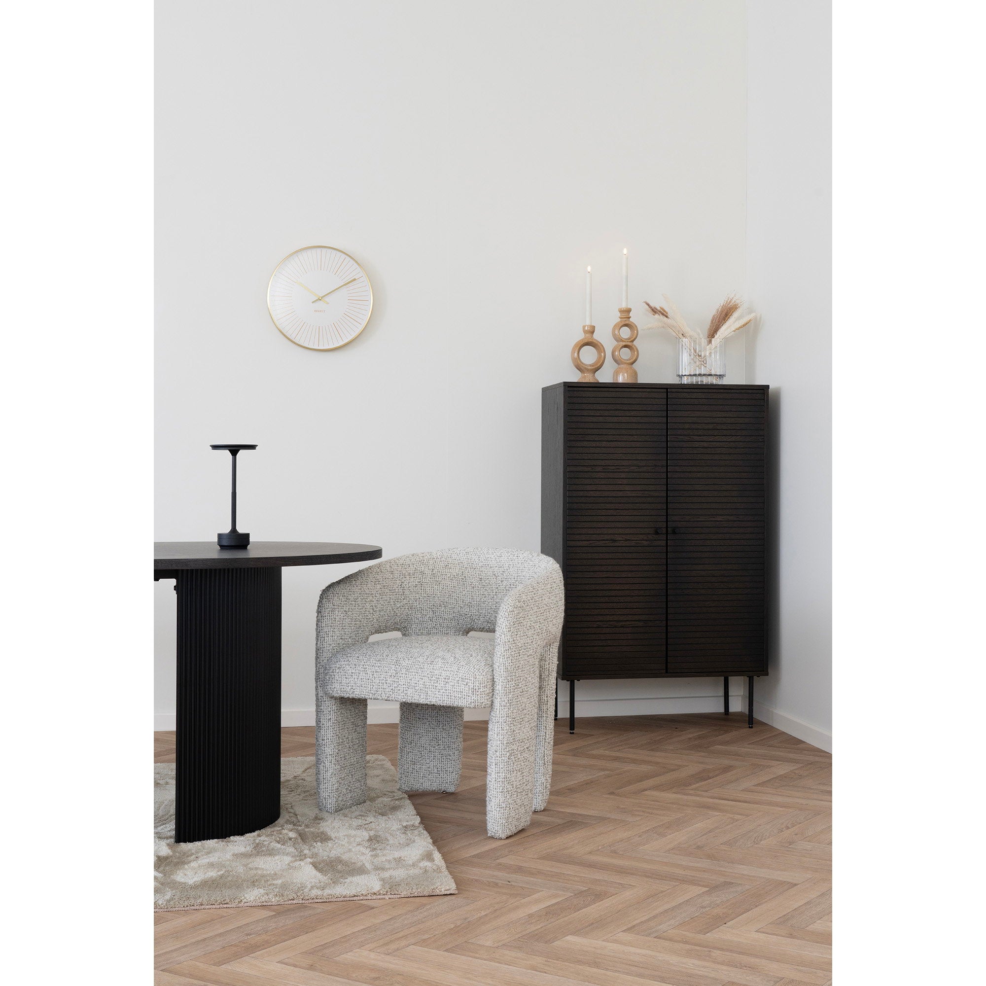Lyneham Tafellamp - Tafellamp, oplaadbaar, metaal, zwart