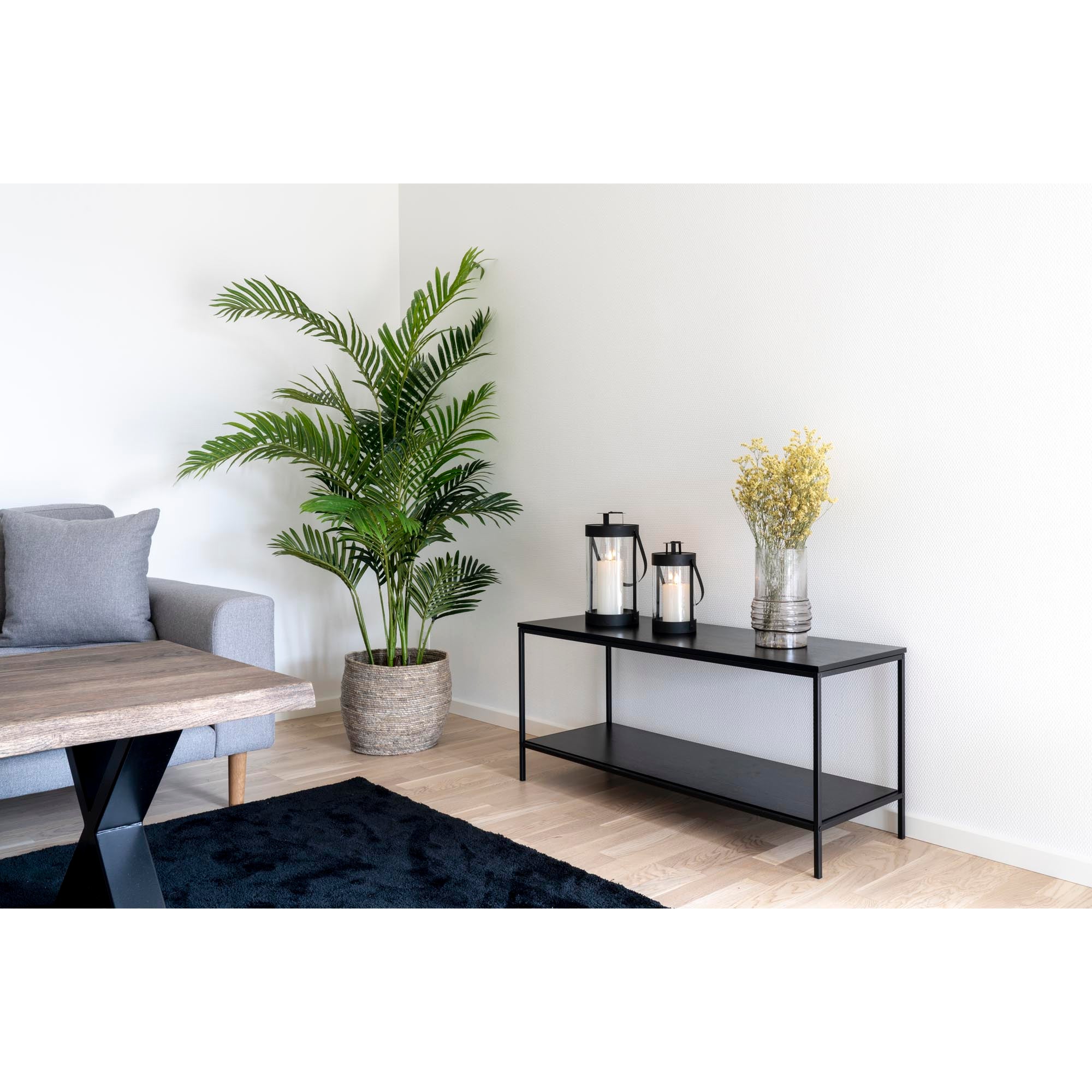 Bondi Lanterns - lantaarns, staal/glas, zwart, set van 2