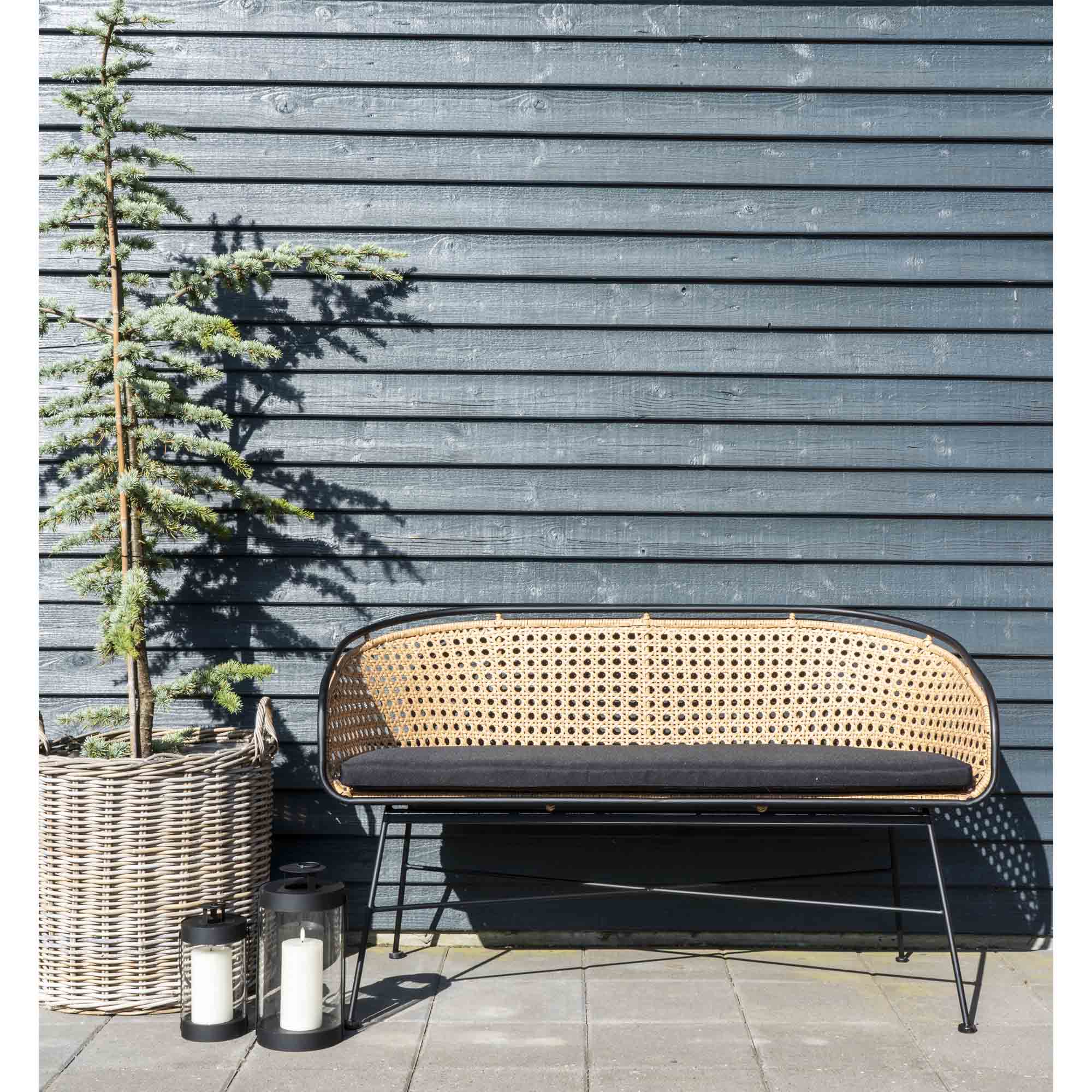 Bondi Lanterns - lantaarns, staal/glas, zwart, set van 2